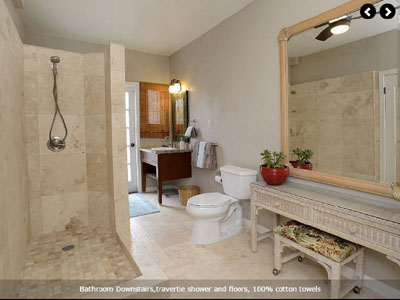 Maui House rental master bath